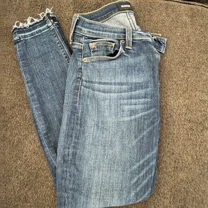 Hudson Natalie Mid Crop Skinny Released Hem Size 25